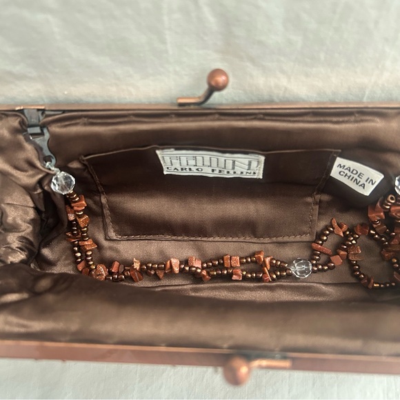 Vintage Carlo Fellini | 1990s Beaded Clutch/ Purse | RARE - Picture 5 of 12